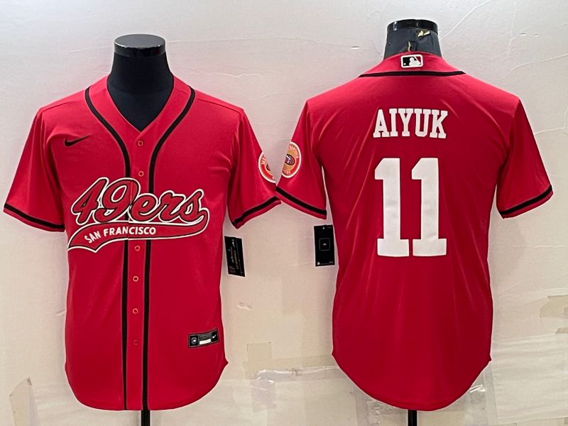 Men San Francisco 49ers #11 Aiyuk Red 2022 Nike Co branded NFL Jersey